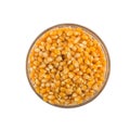 Popcorn corn. Raw grain in a bowl Royalty Free Stock Photo