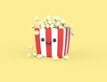 Popcorn 3D render icon