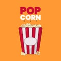 Popcorn day 19 January Vector Popcorn day illustration