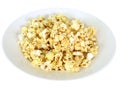 Popcorn in dish