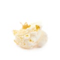 Popcorn flake isolated Royalty Free Stock Photo