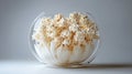 Popcorn flower in a glass bowl Royalty Free Stock Photo