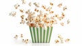 The popcorn flying out.AI generated image Royalty Free Stock Photo