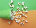 Popcorn glass colored background