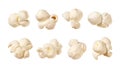 Popcorn isolated on white Royalty Free Stock Photo