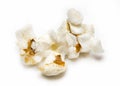 Popcorn isolated on a white background. Closeup Royalty Free Stock Photo