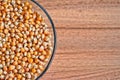 Popcorn Kernels in a Bowl Royalty Free Stock Photo