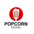 popcorn kitchen logo design concept Royalty Free Stock Photo