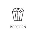 Popcorn line icon