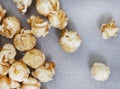 popcorn made extra special with a drizzle of caramel