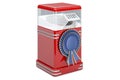 Popcorn maker with best choice badge, 3D rendering