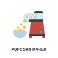 Popcorn Maker icon. Simple element from kitchen appliances collection. Creative Popcorn Maker icon for web design, templates,