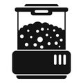 Popcorn maker machine icon simple vector. Corn seller