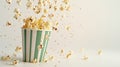 The popcorn in motion. AI generated Royalty Free Stock Photo