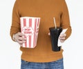 Popcorn Movie Drinks Snack Concept