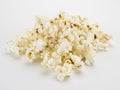 Popcorn Pile on White Royalty Free Stock Photo