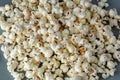 Popcorn close up macro texture pattern