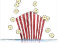 Popcorn Popping Box Drawing Color Royalty Free Stock Photo