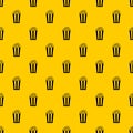 Popcorn in striped bucket pattern vector Royalty Free Stock Photo