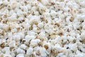 Popcorn texture background. Big amount of popcorn as pattern Royalty Free Stock Photo