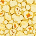 Popcorn vector seamless pattern