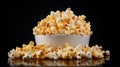 Intriguingly Taboo Popcorn: Clean, Aesthetic, And Photostock-ready