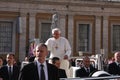 Pope Benedict XVI blesses people