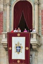 Pope Benedict XVI (Joseph Ratzinger) after he was elected. Royalty Free Stock Photo