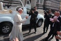 Pope Bergoglio Francesco in Florence Royalty Free Stock Photo
