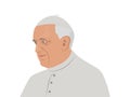 Pope Francis illustration Royalty Free Stock Photo