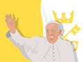 Pope Francis illustration Royalty Free Stock Photo