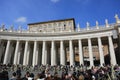 Pope Francis preaching from the papal apartment balcony, Vatican City