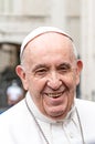 pope francis smilng portrait