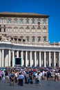 Pope Francis in Vatican during Angelus prayer Royalty Free Stock Photo