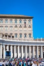 Pope Francis in Vatican during Angelus prayer Royalty Free Stock Photo