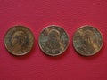 Pope John Paul II, Benedict XVI and Francis I 50 cents coins