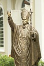 Sculpture of Pope John Paul II in Singapore