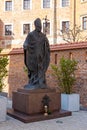 Pope John Paul II memorial, royal castle Wawel, KrakÃÂ³w city, UNESCO, Poland Royalty Free Stock Photo