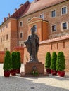 Pope John Paul II Monument at Wawel Castle, Krakow, Poland Royalty Free Stock Photo