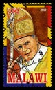 Pope John Paul II Postage Stamp Royalty Free Stock Photo
