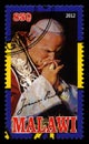 Pope John Paul II Postage Stamp Royalty Free Stock Photo