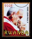 Pope John Paul Postage Stamp Royalty Free Stock Photo