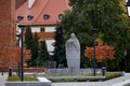 Pope John The 23rd monument Wroclaw Ostrow Tumski Lower Silesia