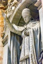 Pope Papal Statue Saint Peter`s Basilica Vatican Rome Italy