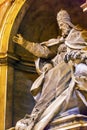 Pope Papal Statue Saint Peter`s Basilica Vatican Rome Italy Royalty Free Stock Photo