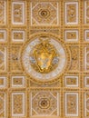 Pope Pius VI Coat of Arms in Saint Peter`s Basilica in Vatican Royalty Free Stock Photo