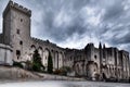 The Pope`s palace in Avignon Royalty Free Stock Photo