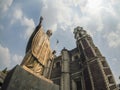 Pope Statue outside Mexico city Basilica of Our Lady of Guadalupe Royalty Free Stock Photo