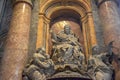 Pope Statue, St. Peter`s Basilica, Vatican, Italy