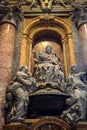 Pope Statue, St. Peter`s Basilica, Vatican, Italy